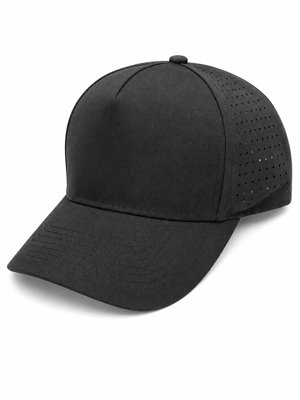Dhakaiyacap Black Performance Cap – Premium Lightweight Sports Cap