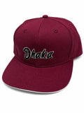 Burgundy Dhaka Embroidered Cap – Premium Casual Baseball Cap