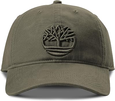 Timberland small logo baseball cap in khaki