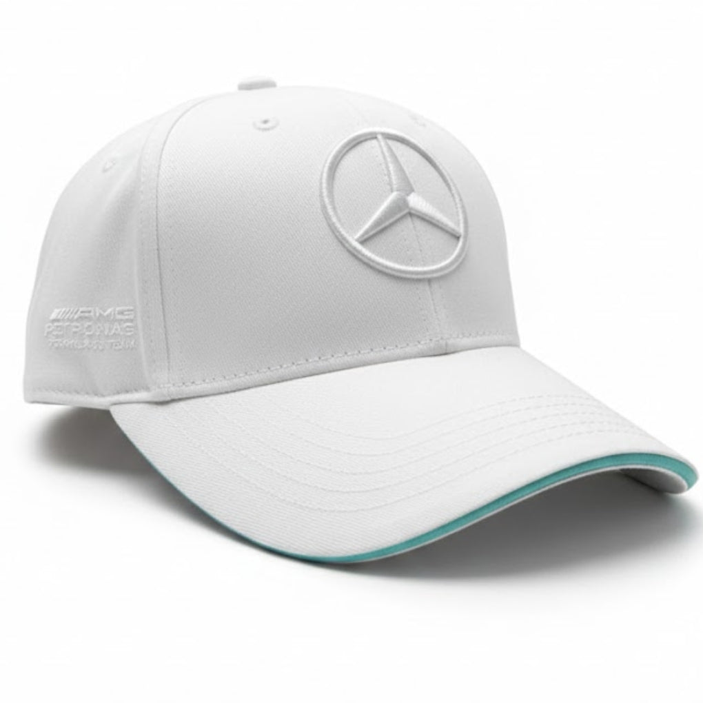 White AMG F1 Basebal Cap
